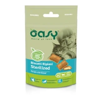 Oasy per gatti biscotti ripieni sterilized