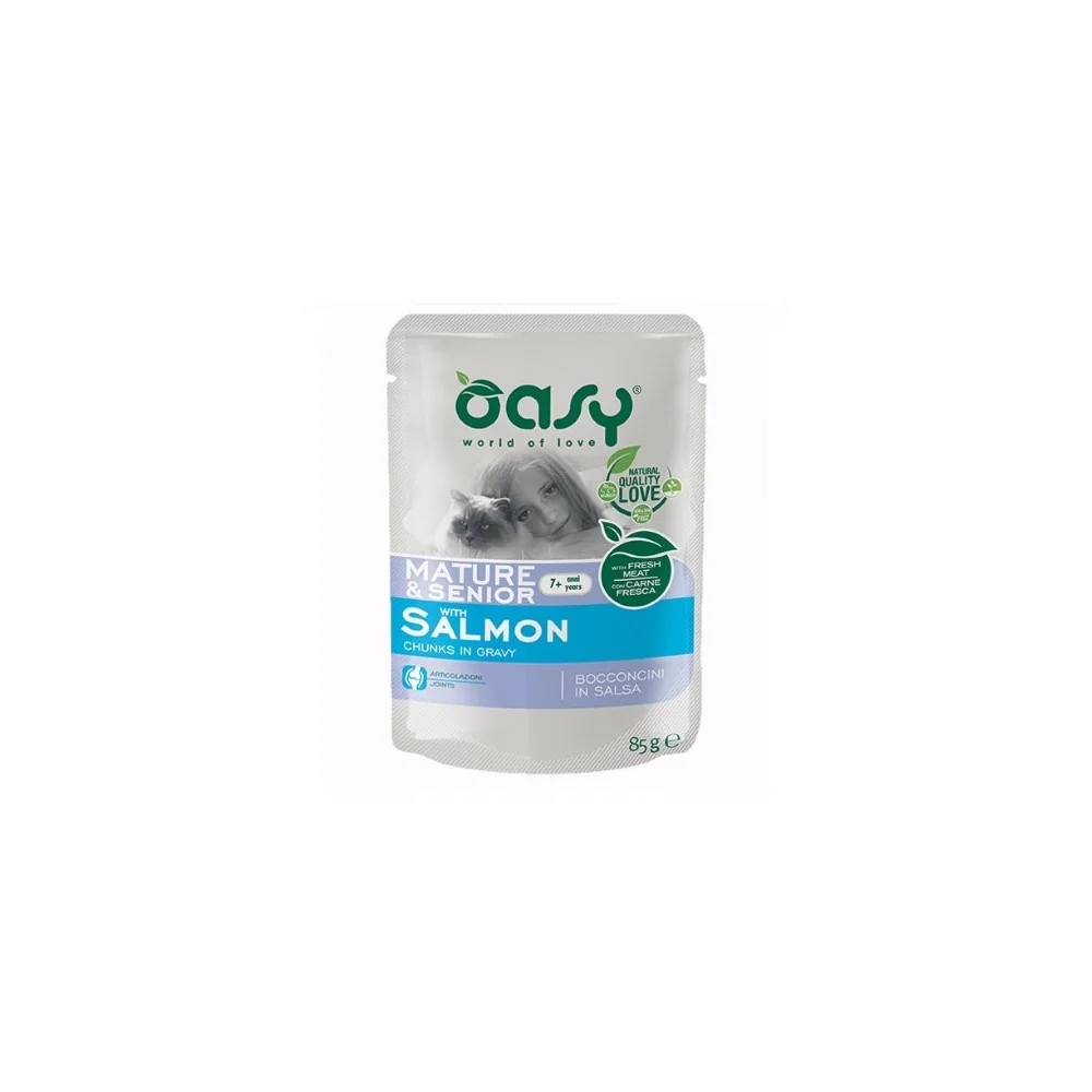 OasyOasy Bocconcini Mature & Senior con salmone