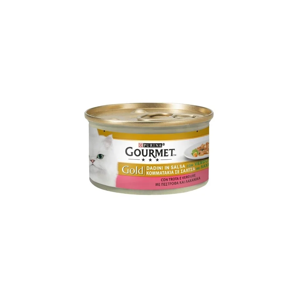 PurinaPurina Gourmet Gold dadini in salsa con trota e verdure