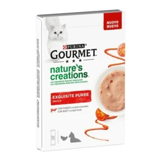 Purina Gourmet Nature’s Creations Exquisite Puree con manzo
