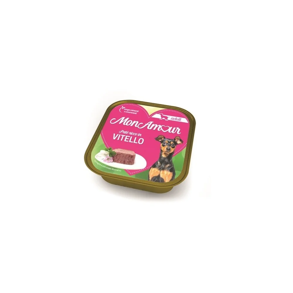 MonAmourMonAmour Adult Paté per cani con vitello