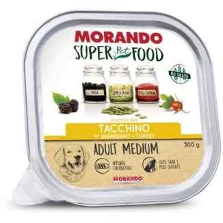 Morando Super Food Adult Medium Gustoso Paté (tacchino)