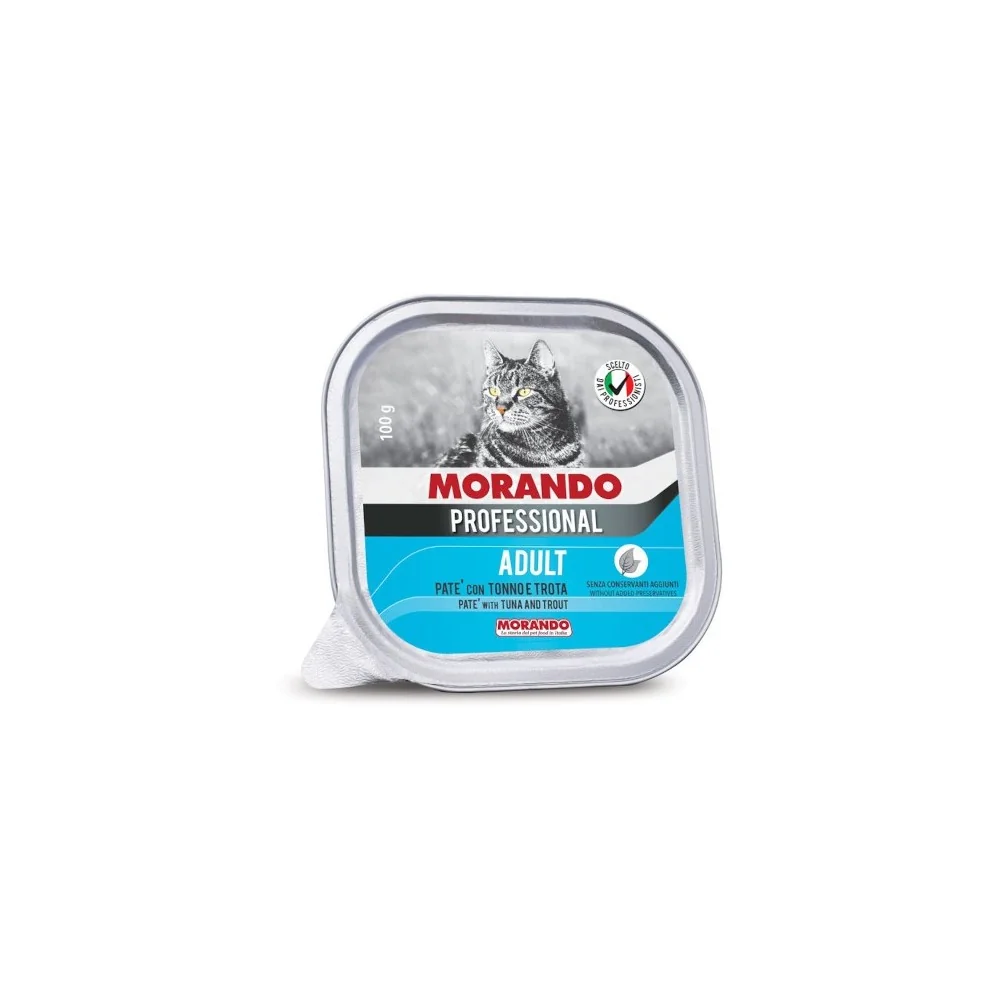 MorandoMorando Professional Adult Cat Paté (tonno e trota)