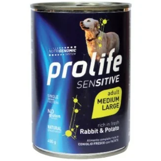 Prolife Sensitive Medium/Large umido (coniglio e patate)