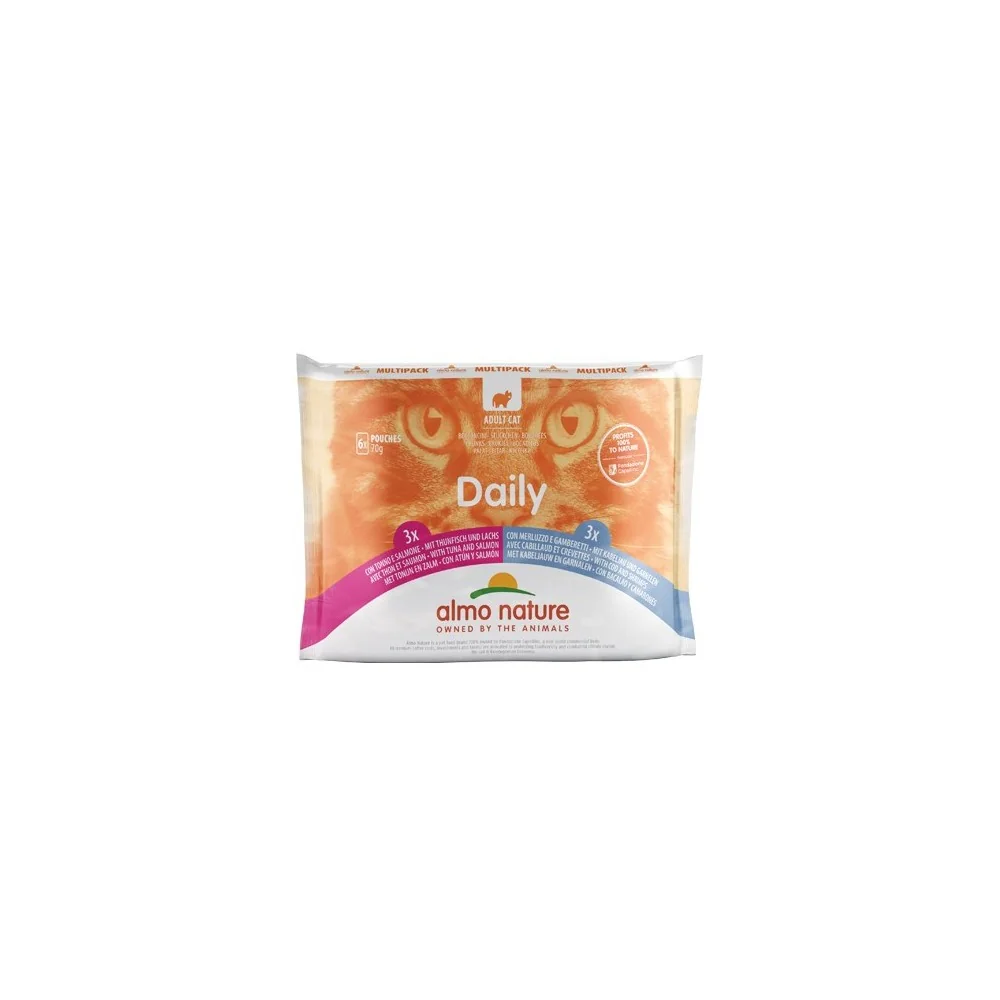 Almo NatureAlmo Nature Daily Multipack (tonno e salmone / merluzzo e gamberetti)