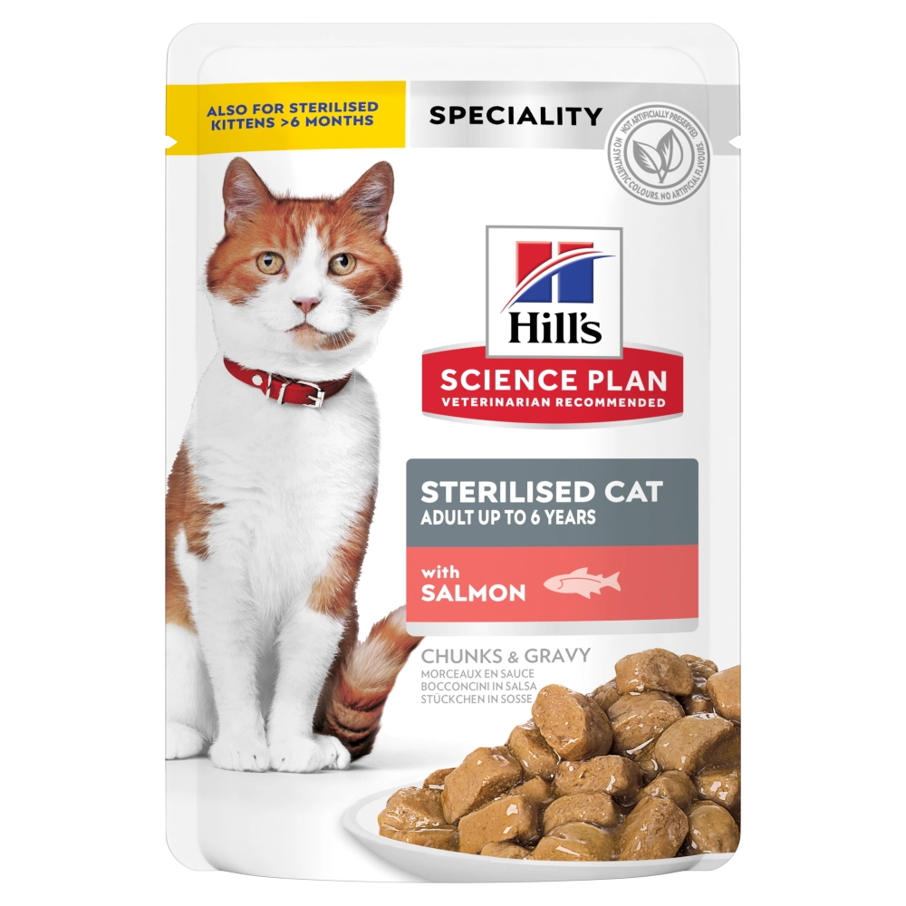 Hill'sHill's Science Plan feline Young Adult Sterilised bocconcini (salmone)