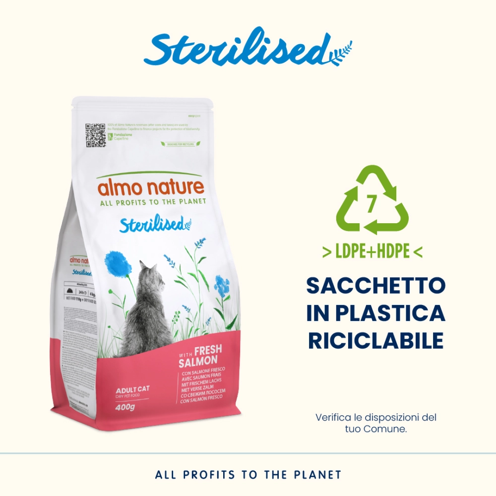 Almo NatureAlmo Nature Holistic Sterilised (salmone)