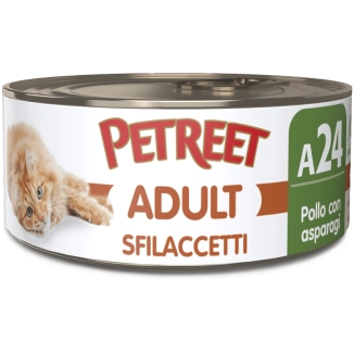 Petreet A24 Adult Sfilaccetti (Pollo con Asparagi)