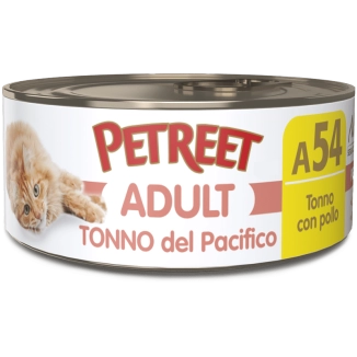 Petreet A54 Adult Tonno del pacifico (Tonno con Pollo)
